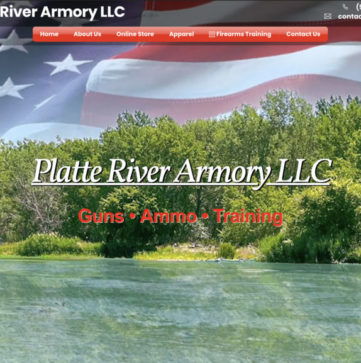 Platte River Armory is a veteran-owned eCommerce site for responsible firearms training and purchase. I worked directly with owner Rory Edwards on this site, creating custom graphics, css, and integrating the eCommerce platforms.
